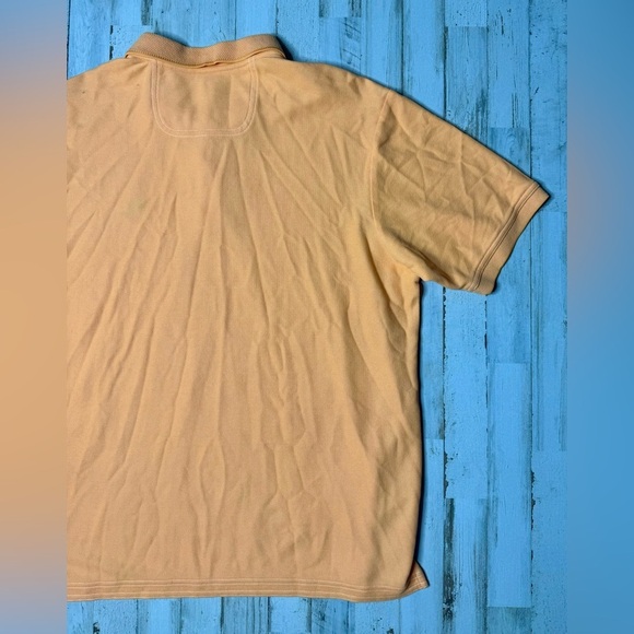 Tommy Bahama Men’s L Shirt Orange Supima Cotton Island Zone Short Sleeve Shirt - Picture 8 of 9